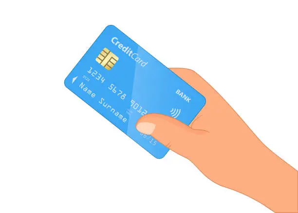 Vector illustration of Paiement avec carte de crédit