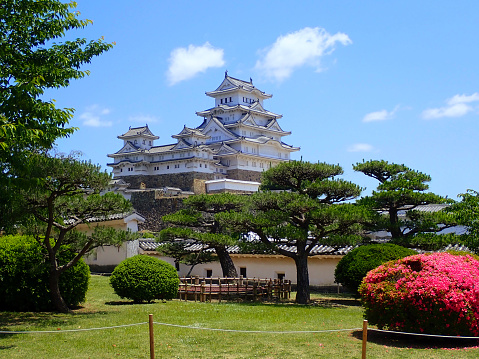 Himeji,Japan- June 4, 2022: Himeji Castle is a Japanese castle located in Himeji City, Hyogo Prefecture. It was built in the early Edo period. It is designated as a national treasure. Another name is Shirasagi Castle.