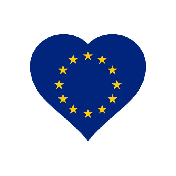 Vector illustration of Drapeau de l'union européenne