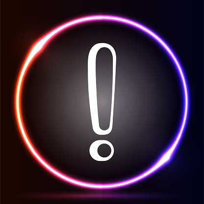 Exclamation mark icon. Vector illustration in HD very easy to make edits.