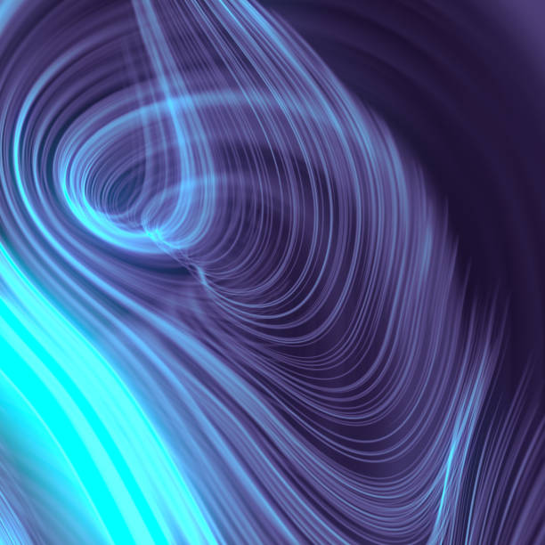 istock Wavy twisted energy lines of neon color. Virtual reality. Abstract background. 3d rendering digital illustration 1405420192