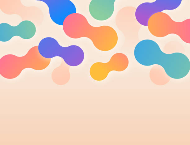 hintergrund "abstrakte formen" modernes muster - fließend stock-grafiken, -clipart, -cartoons und -symbole