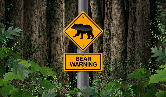 Bear señal de advertencia photo