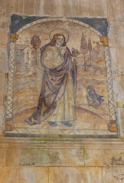 istock Portugal: Ancient Saint icon in Batalha monastery church. 1405430662