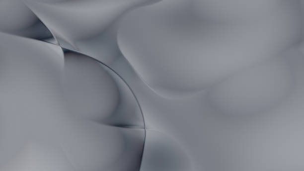 istock Closeup of Abstract Smooth Chromatic Silver fluid waves background. Liquid holographic colorful texture background. Highly-textured. High quality details. 1405435232
