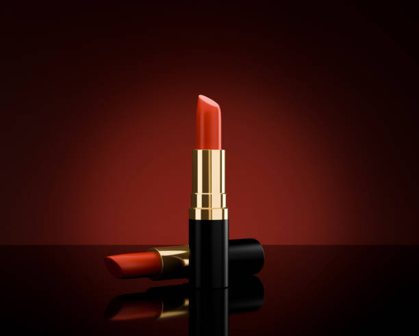 istock 3d illustration.lipstick product located on the floor 1405441911
