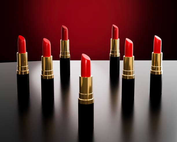 istock 3d illustration.lipstick product located on the floor 1405441947