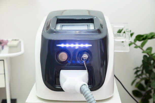 istock Medical device for carbon peeling in a spa salon 1405442054