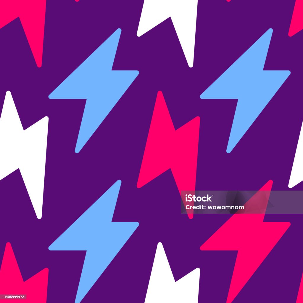 Flashy Color Patterns Vector Simple Illustration With Bright Flash On Color Background Flat ...