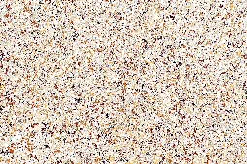 Coffee Color Grain Texture Isolated on White Background. Chocolate Shades Confetti. Brown Particles. Digitally Generated Image. Vector Illustration, EPS 10.