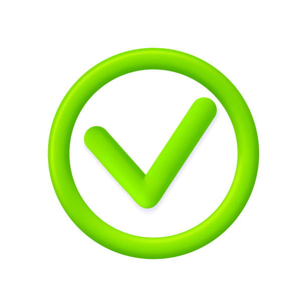 istock Tick icon. 3d check mark. Round green button with checkmark. Sign for checklist, right, ok and accept. Symbol of choose, yes, true and agree. Logo for  app. Vector 1405454451