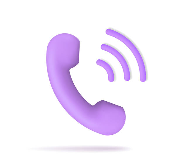 istock Call phone icon. Telephone handset. 3d tube for support, hotline, contact and help of customer. Emergency service concept. Sign of information and communication. Vector 1405454464