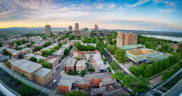 istock Panoramic aerial view of Quebec city 1405454511