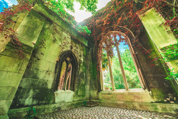istock St. Dunstan in the East Courtyard, London 1405457027