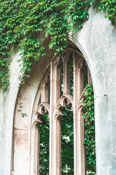istock St. Dunstan in the East Courtyard, London 1405457056