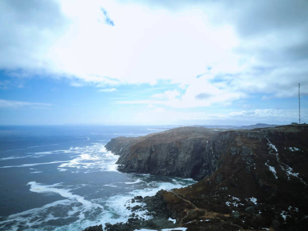 St Anthony newfoundland landscape by aerial