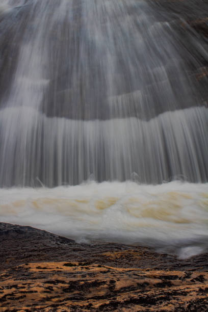 Macro shot of a waterfall