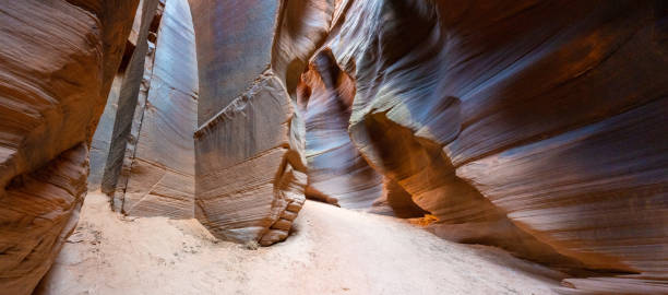 buckskin gulch slot canyon - high desert imagens e fotografias de stock