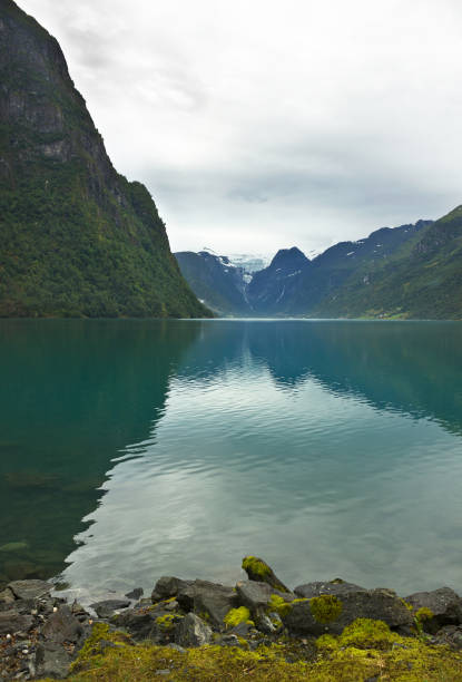 istock Norway mountain lake Oldenvatnet with the glacier Briksdal 1405459083