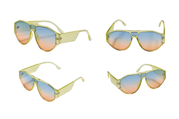 istock Man cosmic green eyeglasses isolated. 1405460833