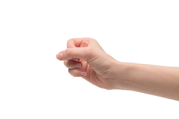 istock Woman hand isolated on a white background. 1405460900