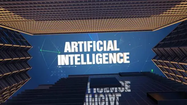 Photo of Digital Skyscrapers Business Word - Artificial Intelligence