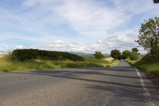 istock Rural empty roads with amazing views for bike riding 1405481089