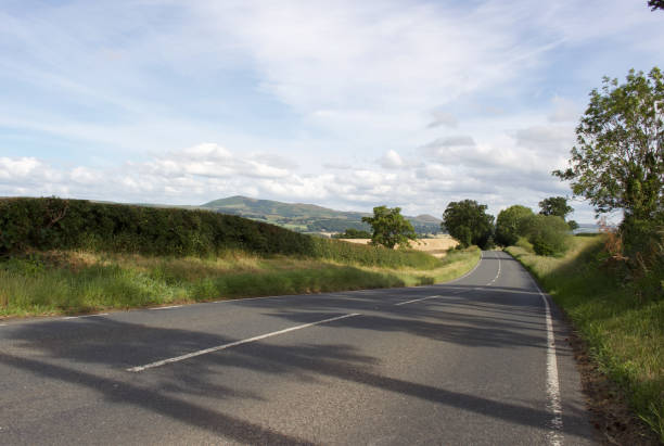 istock Rural empty roads with amazing views for bike riding 1405481099