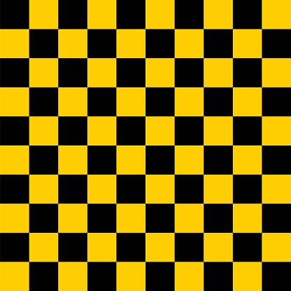 yellow and black checkered seamless geometric pattern, square template,vector,illustration.