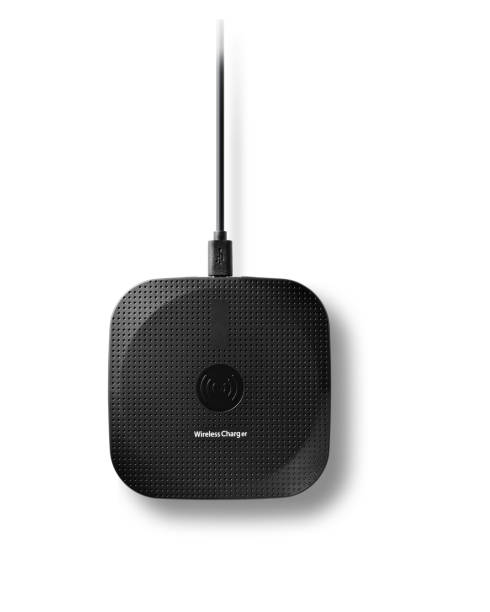 istock Top view of a modern wireless charger, isolated on white 1405489474