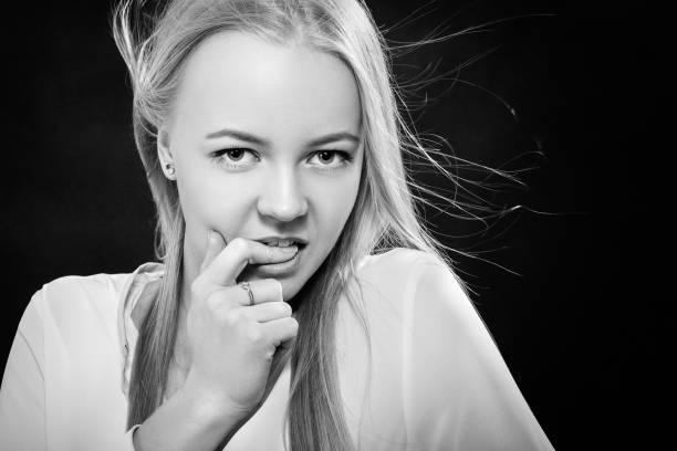 istock female silence sign 1405492951