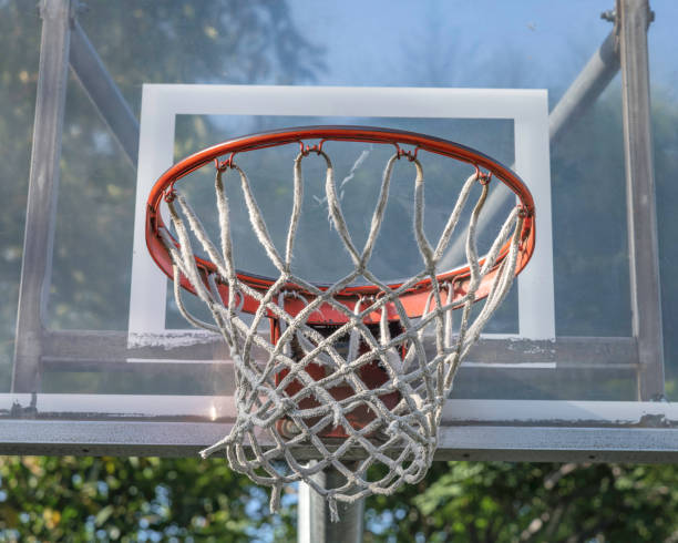 istock Close up of a basketball net 1405498495