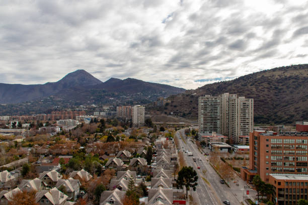 istock Aerial view towards the Manquehue hill 1405504057