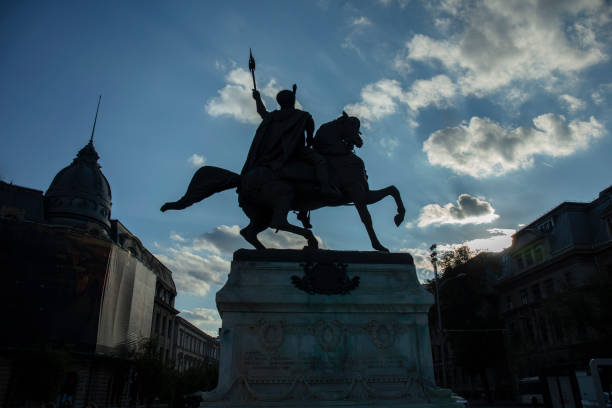 istock University's Square of Bucharest Romania 1405505220