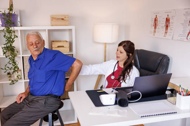 istock Senior man at doctor's office 1405506105