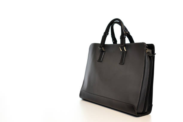 istock Black business bag on white background 1405509159