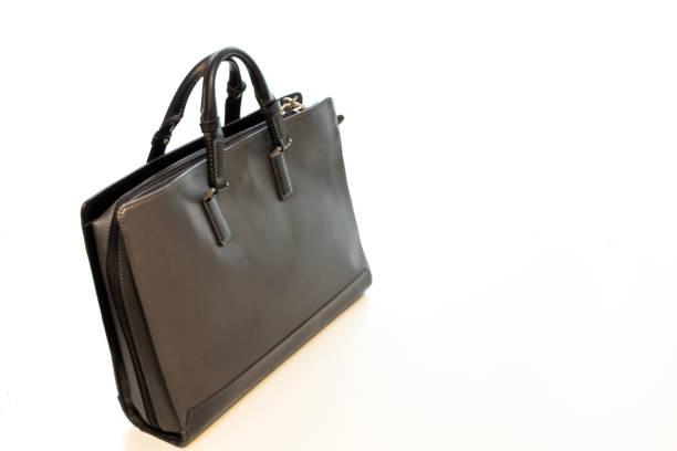 istock Black business bag on white background 1405509160