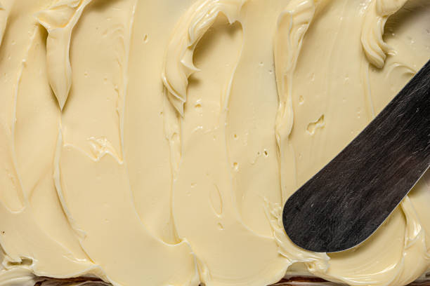 Butter texture. Top view