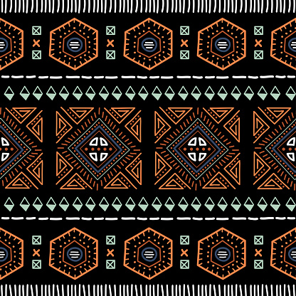Navajo Seamless Pattern Ikat Background With Traditional Design Texture ...