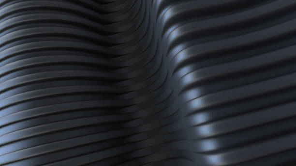 istock 3d rendering of a background made with black curves 1405512294