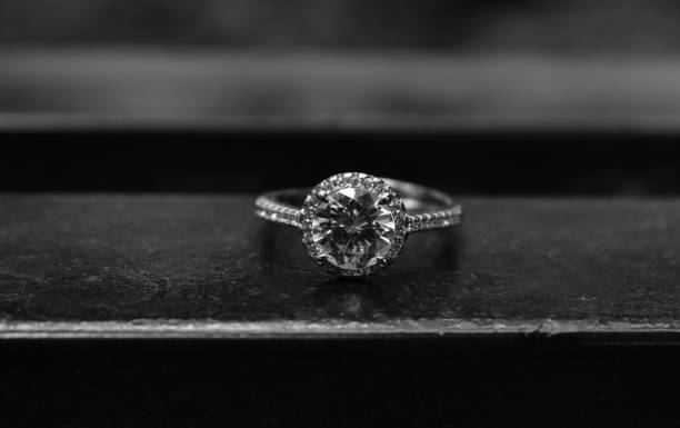 istock accessories A white gold ring set with diamonds 1405515308