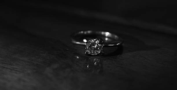 istock accessories A white gold ring set with diamonds 1405515356