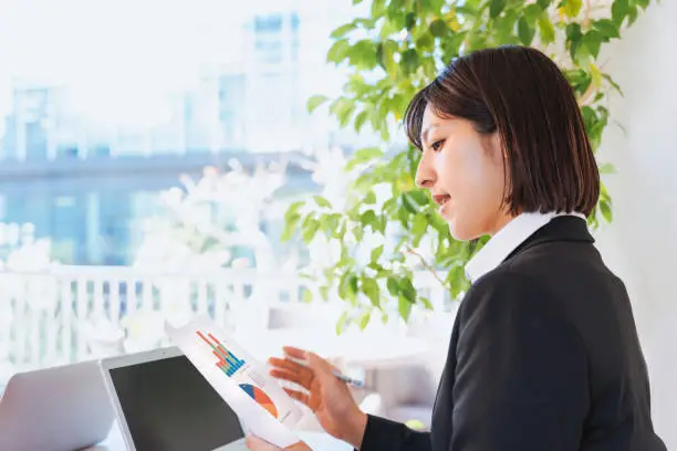 Image of working woman (business image)