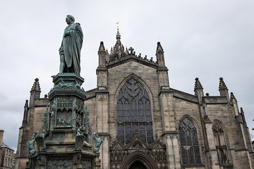 St. Giles Cathedral on the Royal Mile in Edinburgh, Scotland.
