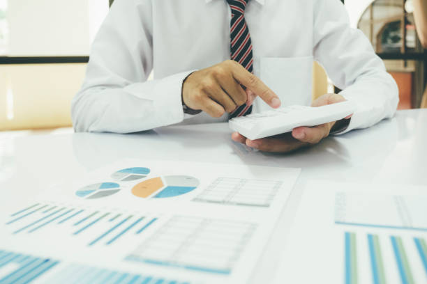 istock Businessman is thinking and analyse planing the strategy. 1405537216