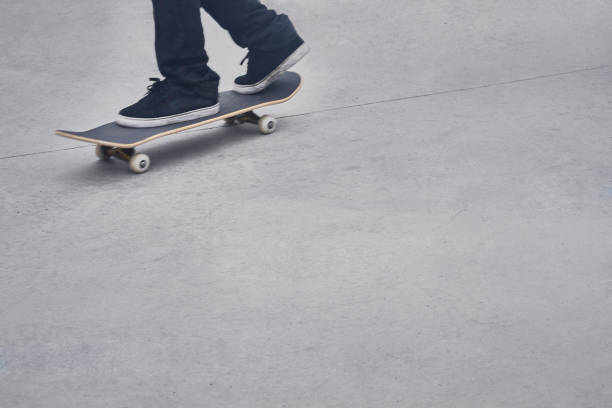 istock Unrecognizable person skateboarding 1405538023