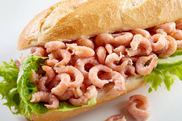 istock Sandwich with shrimps and lettuce 1405542534