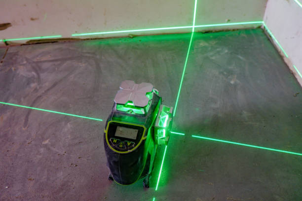 istock the laser level marks the lines for marking on the construction site 1405543687