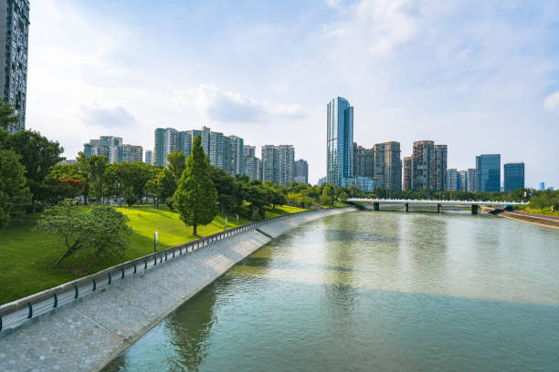 istock Sunny Chengdu Financial City 1405545920
