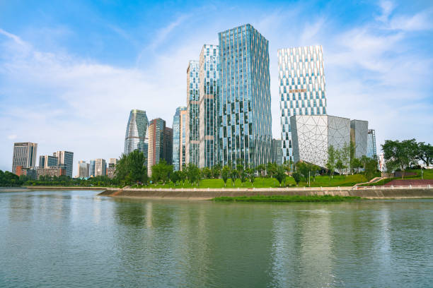 istock Sunny Chengdu Financial City 1405545951